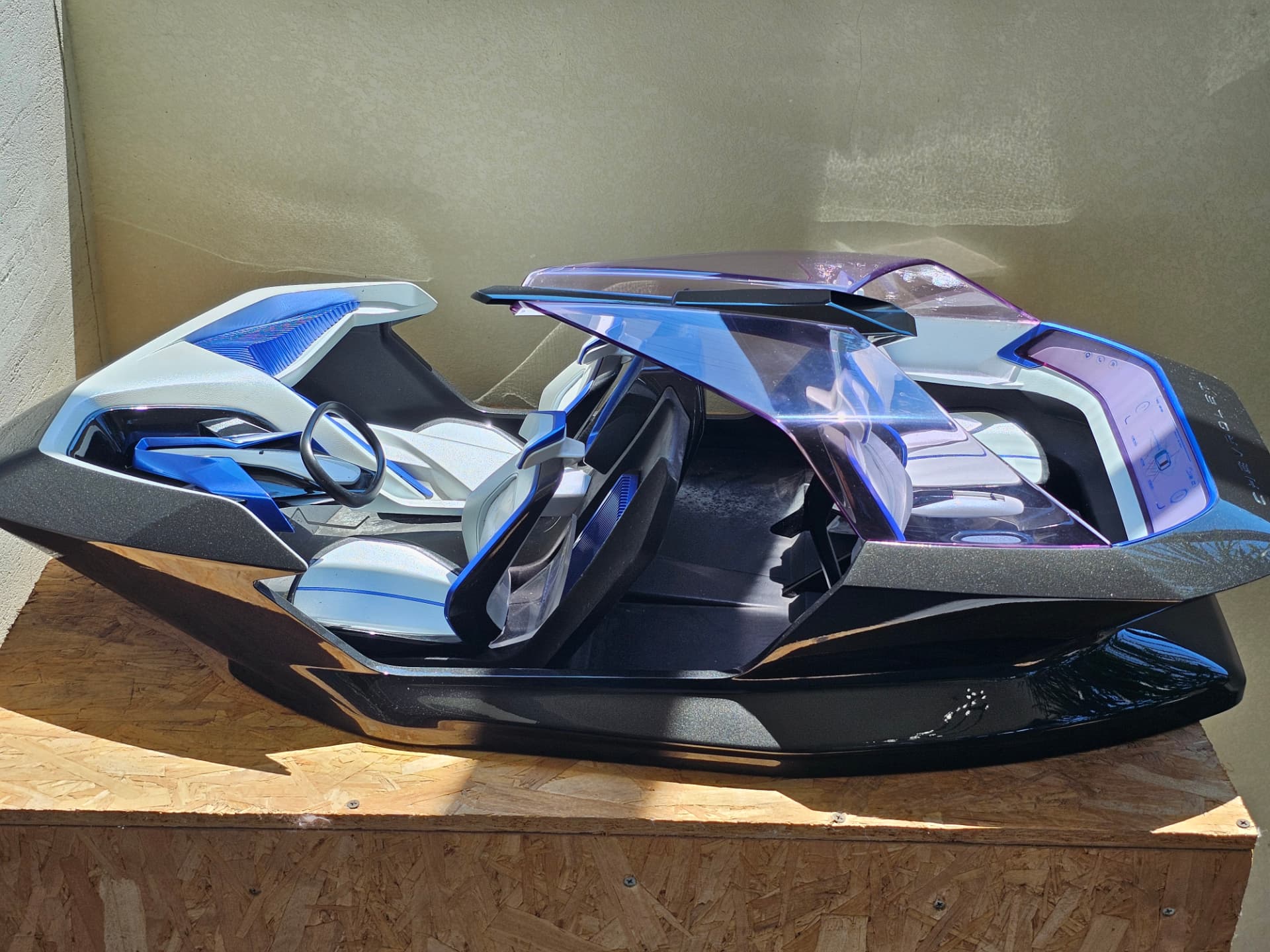 Concept vehicle interior model, colour and finish study