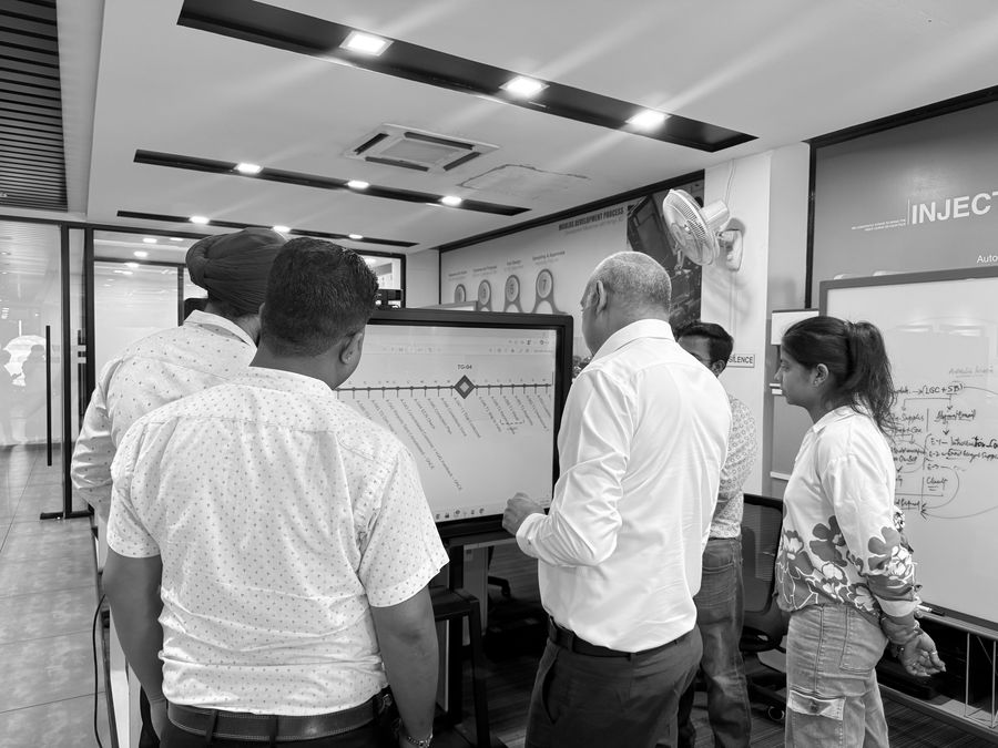 Reviewing project gate progress against the mould development process